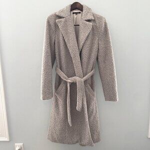 XS Ava & Aiden Boucle Long Coat - NWOT